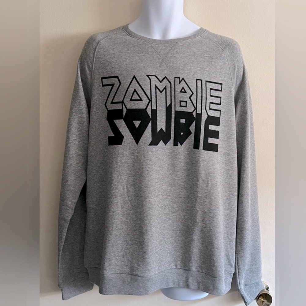 21 Men by Forever 21 Grey ZOMBIE Sweatshirt